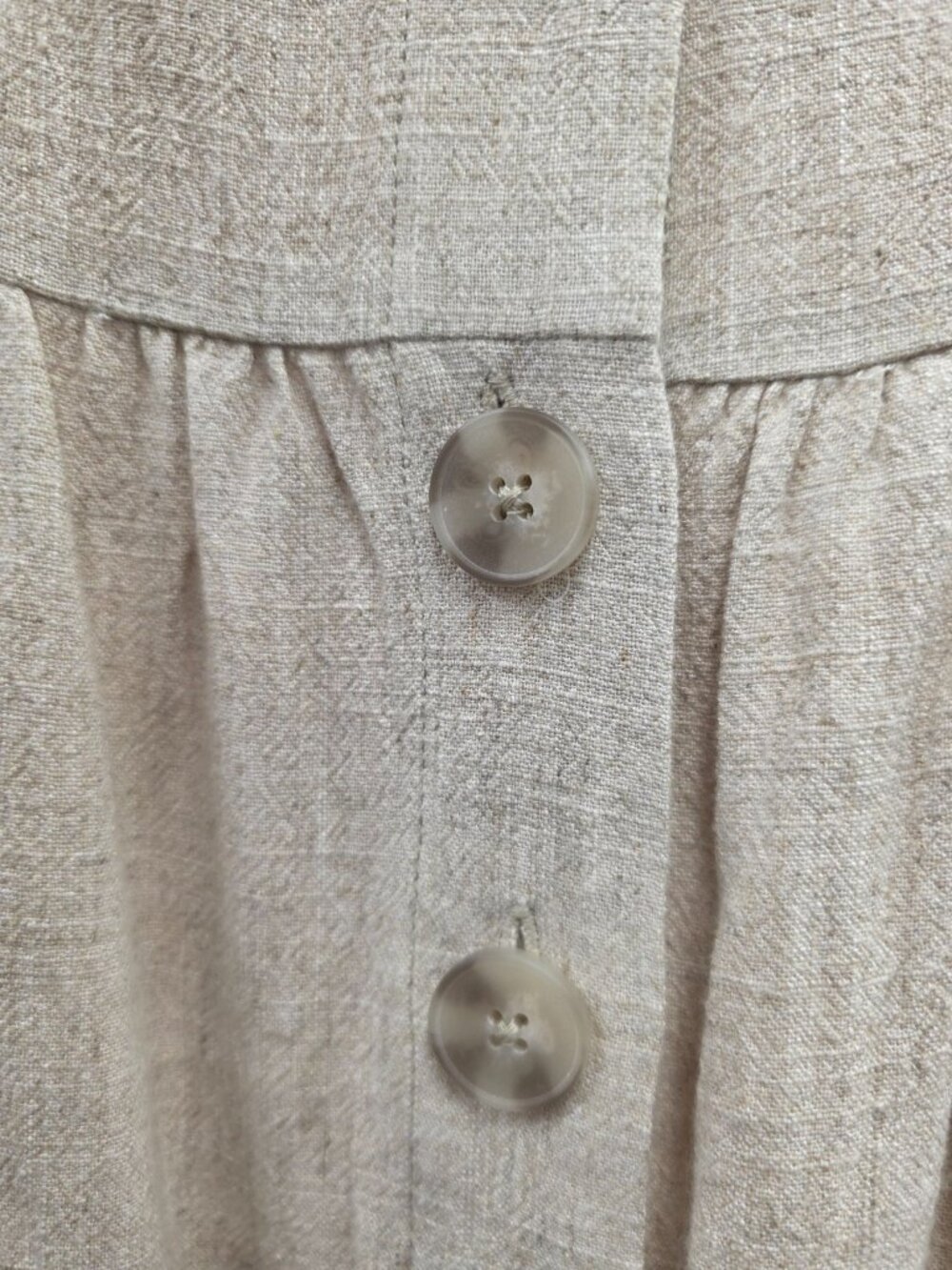 Gentle Fawn Beige Button-Front Linen Sundress SZ Medium. NWT - Picture 6 of 11